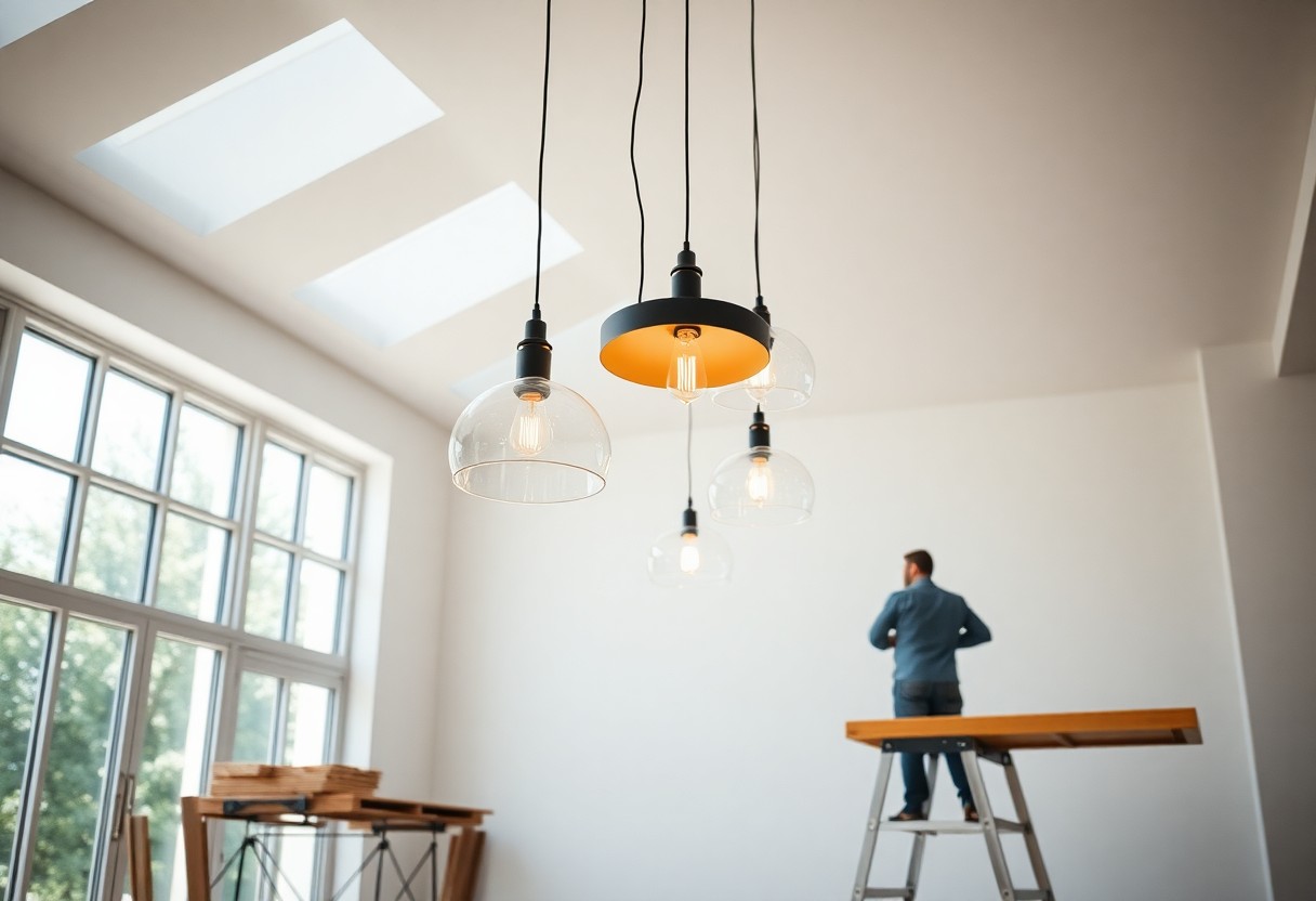 Installation de luminaires modernes à Biganos